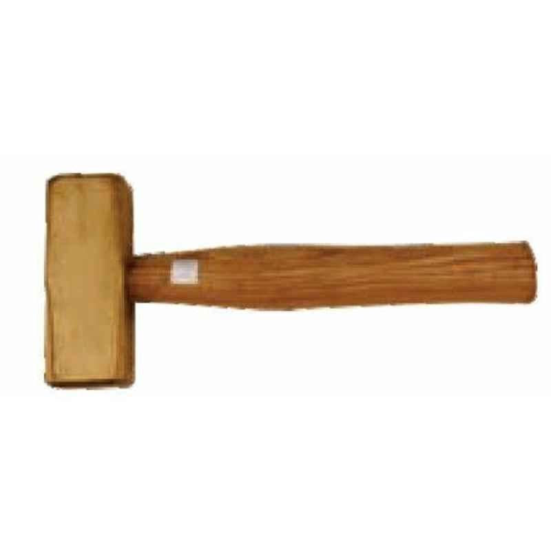 De Neers 3000g Brass Hammer with Wooden Handle