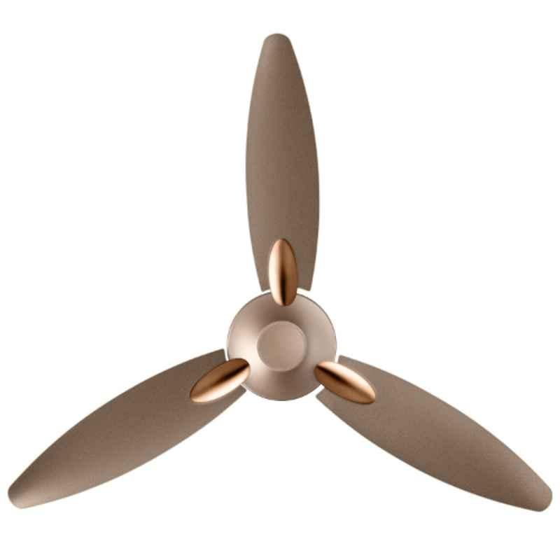 Usha Bloom Daffodil 85W Goodbye Sparkle Golden & Brown Dust Ceiling Fan, 11105BL62GBW, Sweep: 1250 mm