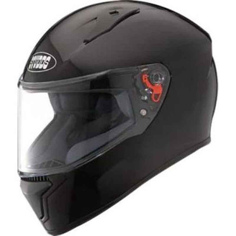 Studds Thunder Black Motorbike Helmet, Size (XL, 600 mm)
