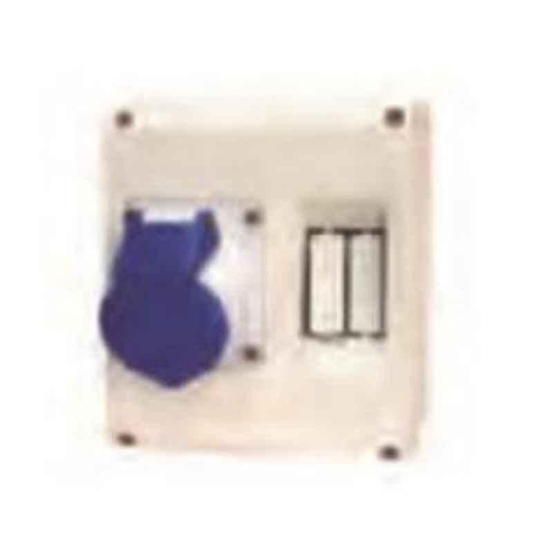 Neptune 32A 5 Pin Domestic AC/Industrial Plug & Socket Combined in Polycarbonate Enclosure, 913