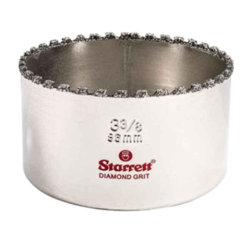 Starrett 86mm Silver Diamond Grit Hole Saw, KD0338-N