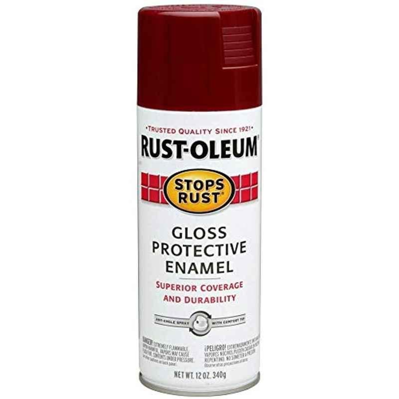 Rust-Oleum Stops Rust 12oz Gloss Burgundy Protective Enamel Spray