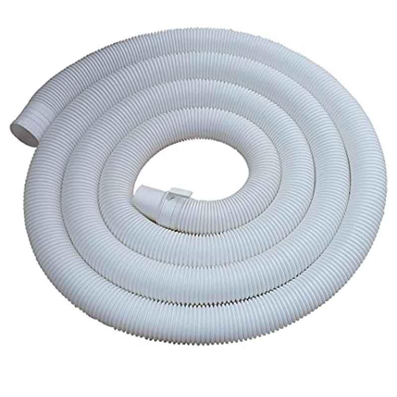 Zesta 5m Plastic White Fully & Semi Automatic Washing Machine Flexible Waste Water Outlet Drain Hose Pipe