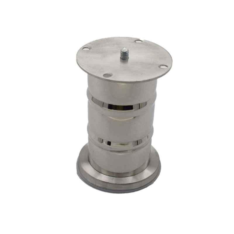 RAB 4 inch Stainless Steel Silver Glossy Finish Sofa Leg, 2 Ring (Pack of 3)-picture-22