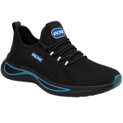 VACPAC Steel Toe Blue & Black Safety Shoes for Men, Size: 9.5