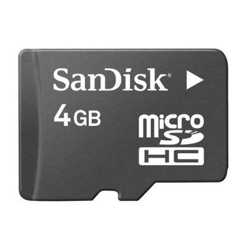 SanDisk MicroSDHC 4GB Memory Card, SDSDQ004GA11M