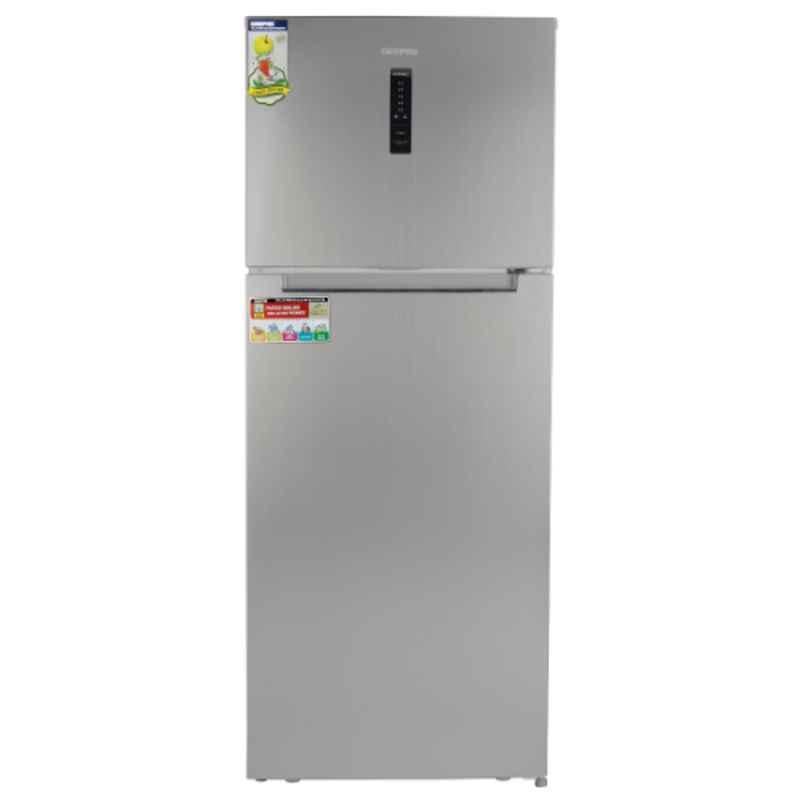 Geepas 220-240V 500L Stainless Steel Double Door Refrigerator, GRF5109SXHN