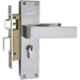 ATOM 205mm Alloy Steel Silver Satin Finish Mortise Door Lock Set, MH-O33-CY-SS-OSK