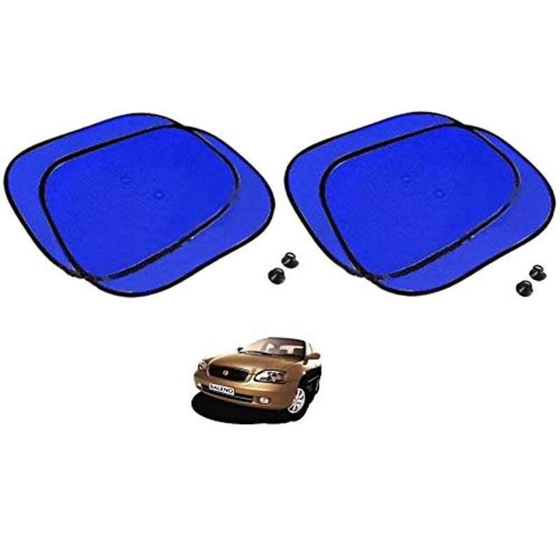 Kozdiko 4 Pcs Blue Chipkoo Car Window Sunshade Curtain Set for Maruti Suzuki Baleno, koz_82862
