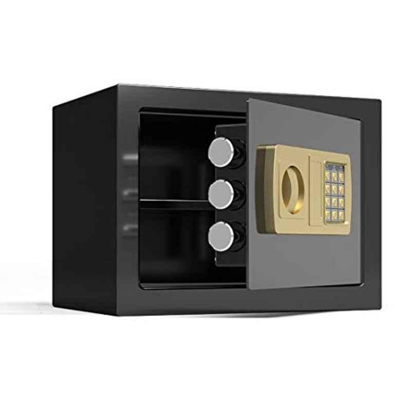 Rubik Alloy Steel Black Safe Deposit Box, RBGX-25A