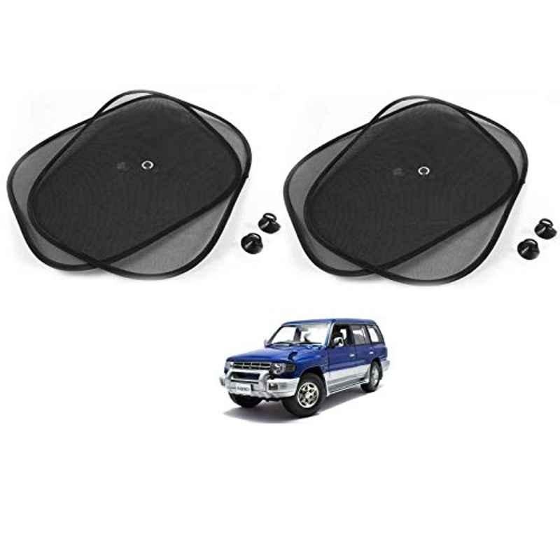 Kozdiko 4 Pcs Black Chipokoo Car Window Sunshade Curtain Set for Mitsubishi Pajero, koz_186