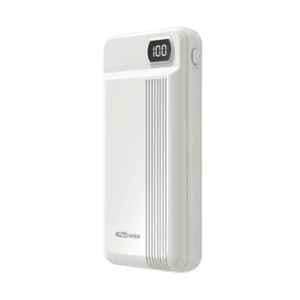 Portronics Indo 20D White 20000mAh Polymer Power Bank, POR-295