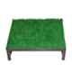 Sanushaa Metal Dark Brown Office Foot Rest with Artificial Grass, S-142