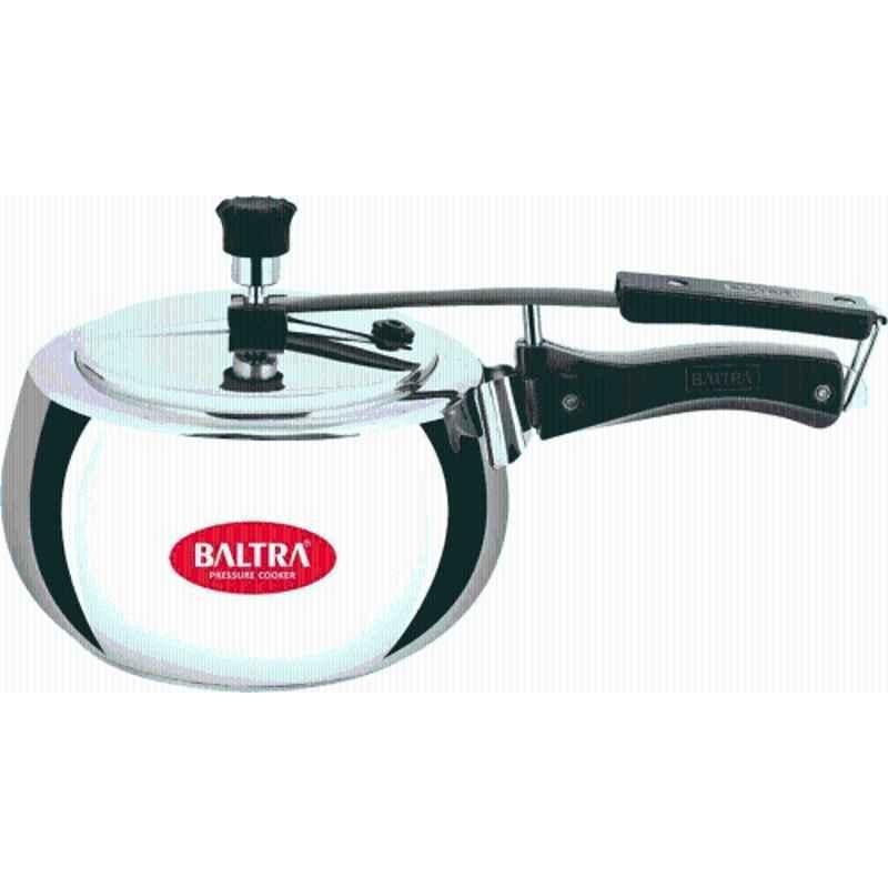 Baltra Crown 3 Litre Stainless Steel Silver Inner Lid Induction Base Pressure Cooker, BPC-205
