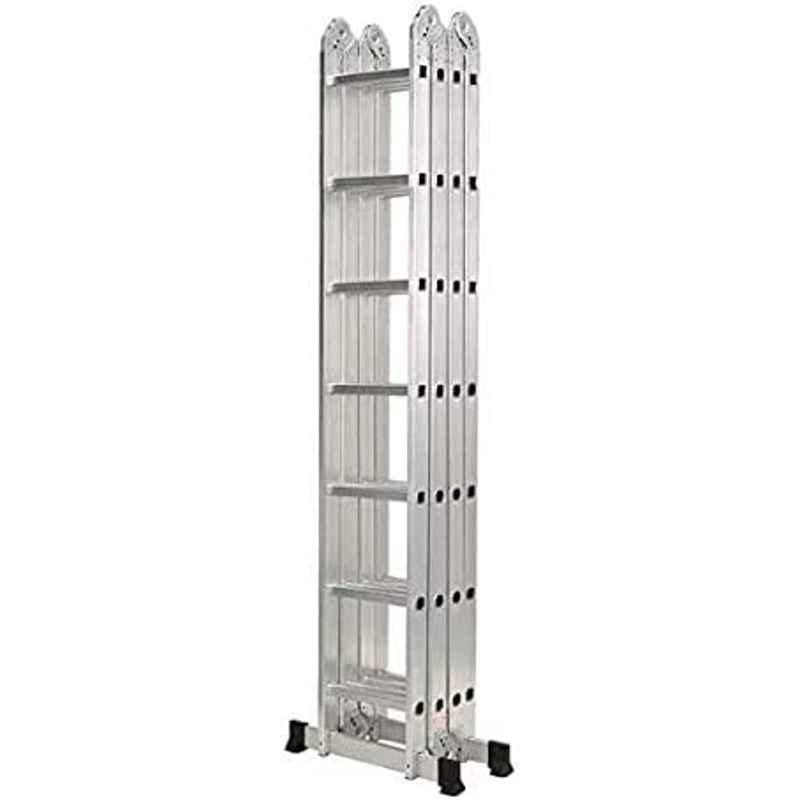 Abbasali 7.8m 28 Steps Aluminium Heavy Duty & Durable Multipurpose Ladder