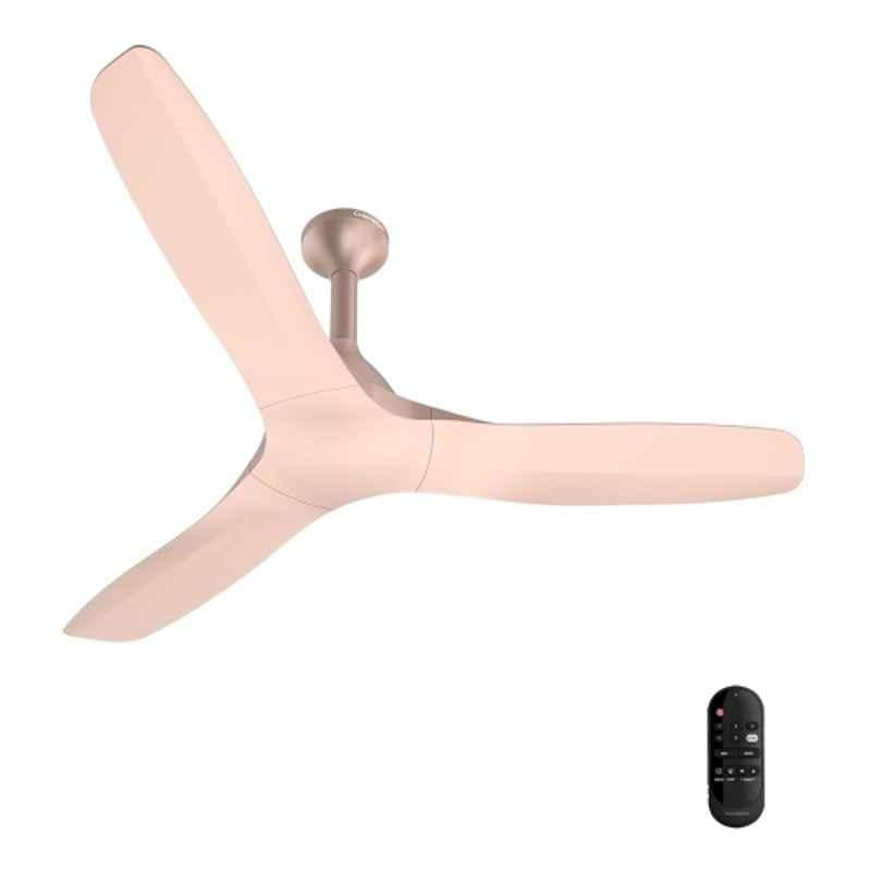 Crompton Silent Pro Fluido Wave 39W 325rpm 3 Blade Cinnamon Blush Ceiling Fan with 4 Years Warranty, CFSPFLWV48CNBLAD5S, Sweep: 1200 mm