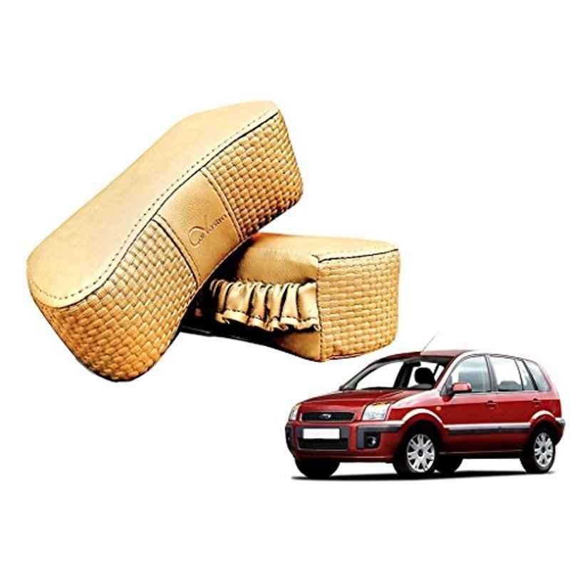 Kozdiko 2 Pcs Memory Foam Beige Luxurious Neck Rest Set for Ford Fusion, koz_25046