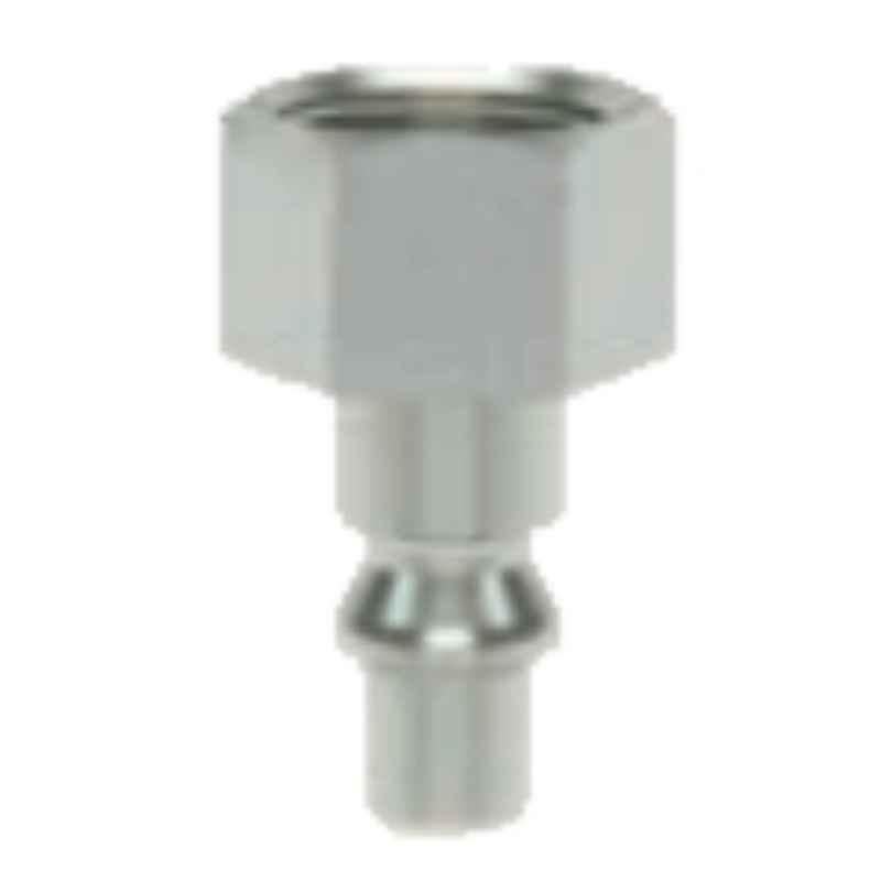 Ludecke ESOI12NIS G 1/2 Single Shut-off Parallel Female Thread Quick Connect Coupling with Plug
