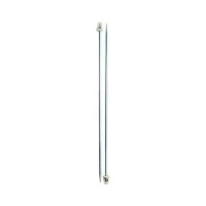 Abbasali Aluminum Knitting Needle No 5 Single Sided For Making Woolen Artefacts, Sweaters, Muflers, Caps, Grey