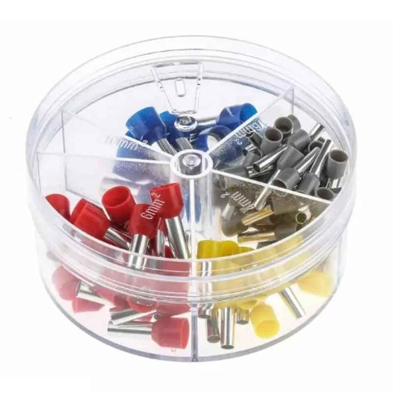 RS Pro 90 Pcs Bootlace Ferrule Crimp Terminal Kit, 5132556