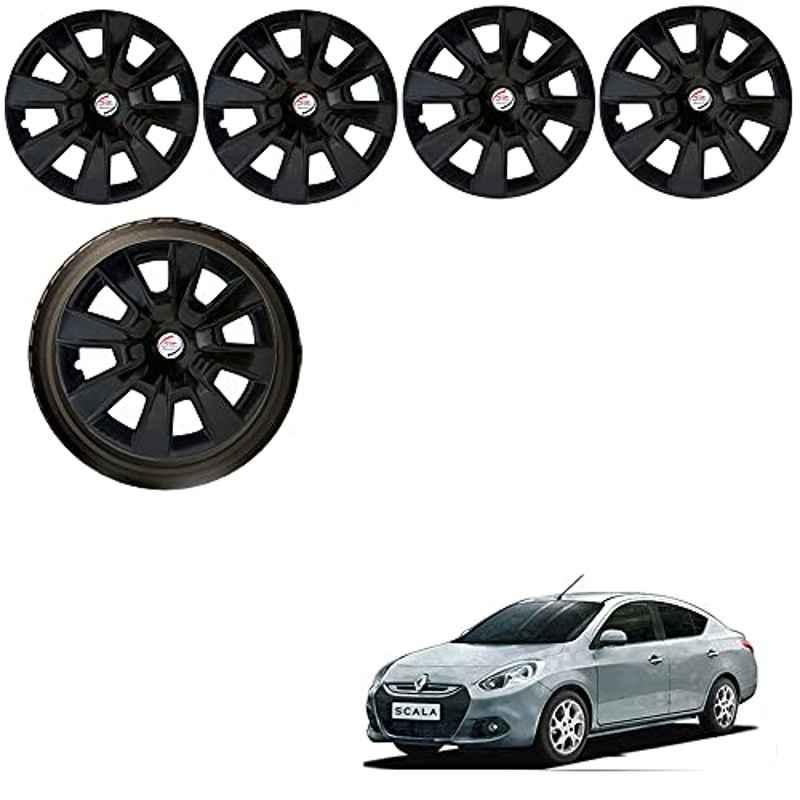 Auto Pearl 4 Pcs 14 inch ABS Black Premium Car Wheel Cover Set for Renault Scala RXE