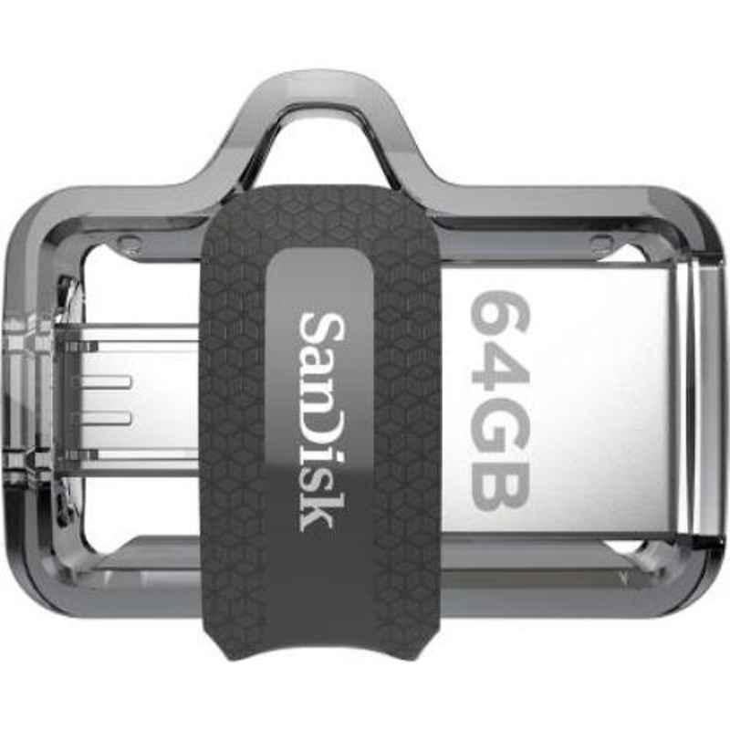 SanDisk Ultra Dual 64GB Black USB 3.0 OTG Pendrive, SDDD3-064G-I35