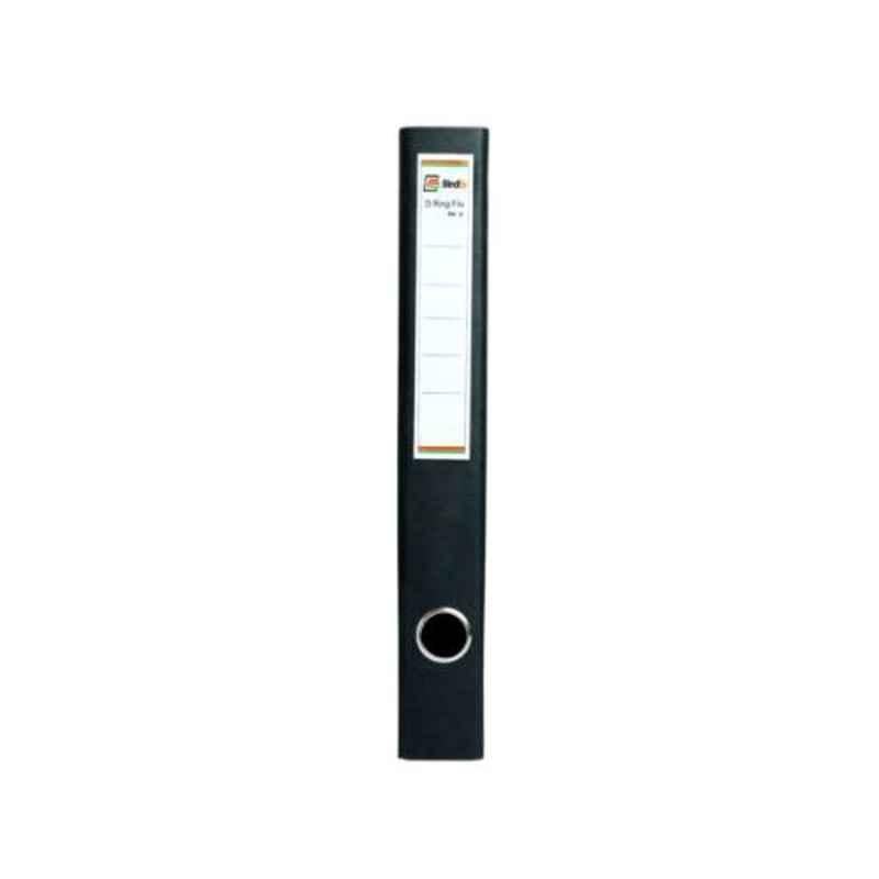 Bindex Black Office D Ring Binder File, BNX20A1-Black (Pack of 4)