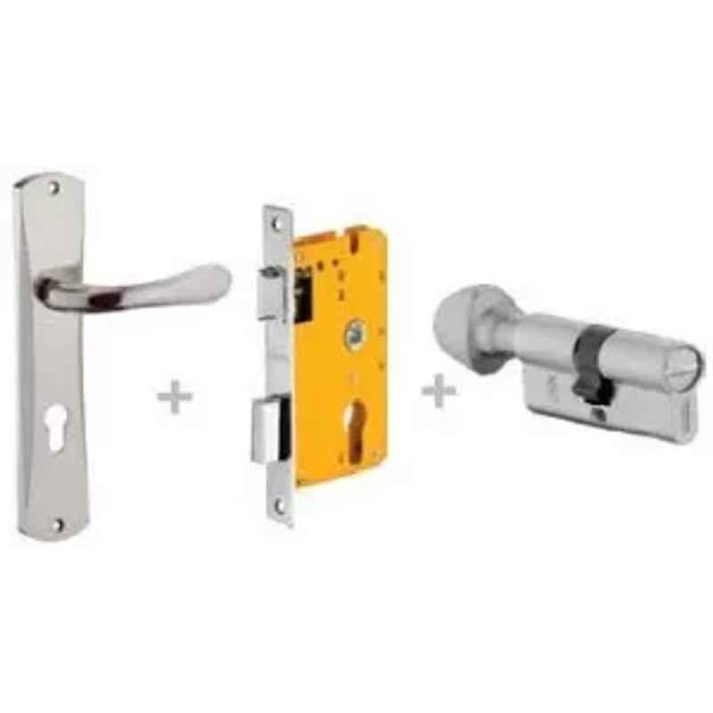 Dorset ML Series Lily 70mm Stainless Steel Patina Finish Door Handle Lock Set with Coin & Knob, ML LY