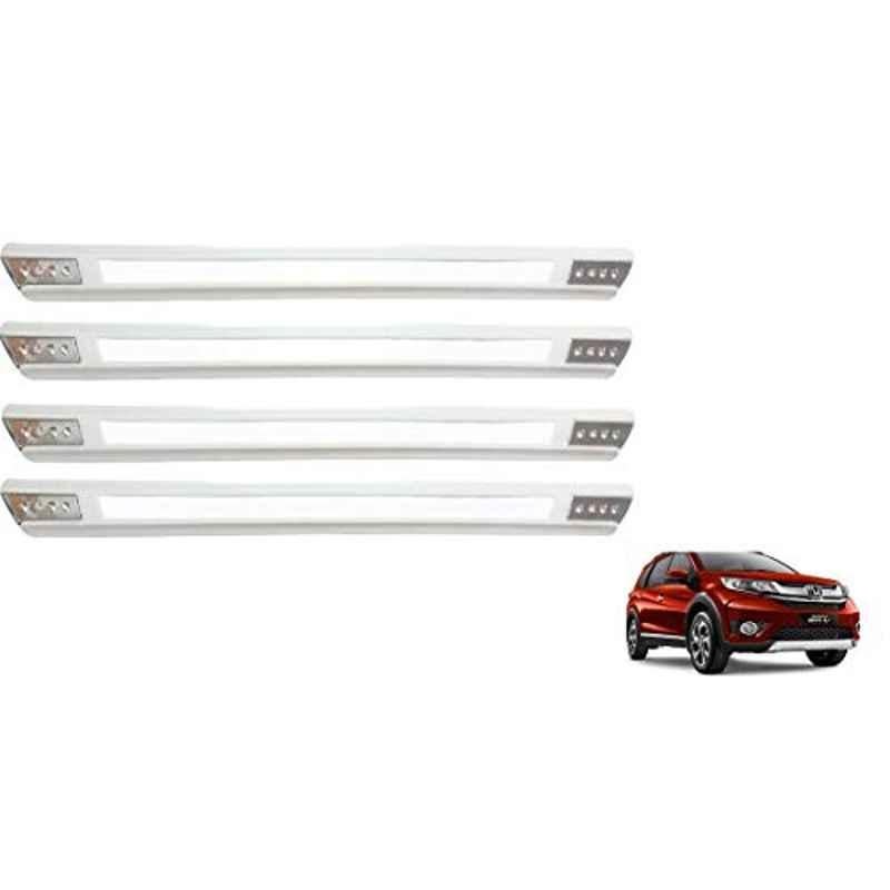 Kozdiko 4 Pcs Designer White Dotted Bumper Protector Set for Honda BRV