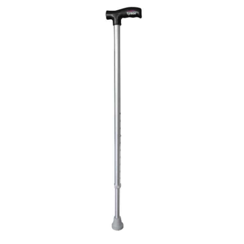 Tynor Silver L Type Walking Stick, L08UDZ, Size: Universal