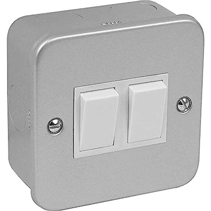 2 Gang Metal IP65 Clad Pushbutton Switch