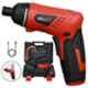 iBELL 3.6 VDC 1500mAh Cordless Rechargeable Red Electric Screwdriver with 6 Months Warranty, IBL MS06-16
