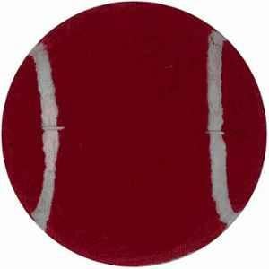 Matrica Leather Standard Red Professional Grade Impact Cricket Tennis Ball for Club Play (Pack of 3)