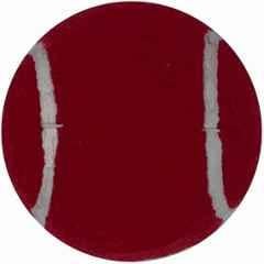 Matrica Leather Standard Red Professional Grade Impact Cricket Tennis Ball for Club Play (Pack of 3)