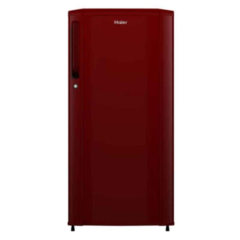 Haier 190L 2 Star Red Direct Cool Single Door Refrigerator with Stabilizer Free Operation, HED-19TBR