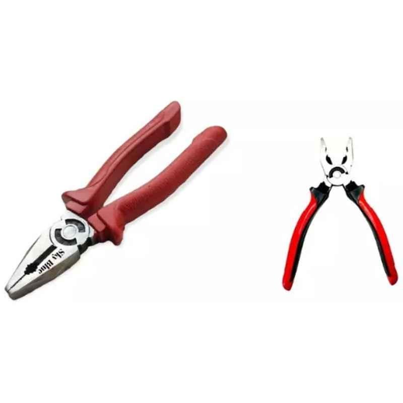 Sky Blue 2 Pcs 7.8 inch Lineman Plier Combo, SBE_PLIER_COMBO_MOD_00543