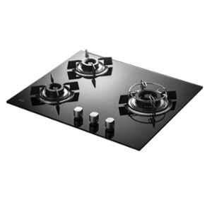 Kaff HBR 3 Burners Automatic Ignition Black Glass Hob, HBR 603B