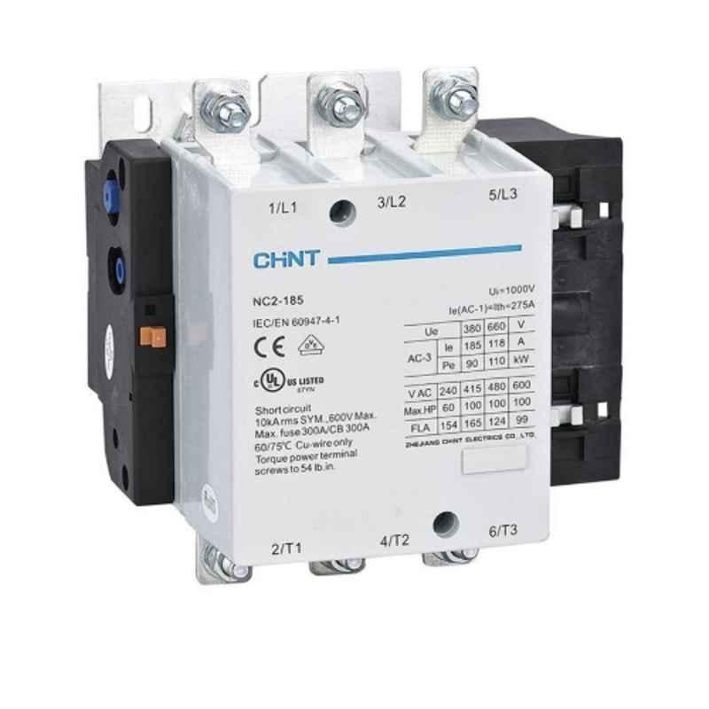 Chint NC2-185/4 250A 4P 4NO 110-127V Contactor, 236994