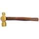 Lovely 700g Brass Ball Pein Hammer with Wooden Handle