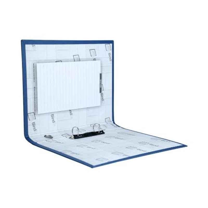 Bindex Blue Laminated Office D Ring Binder File, BNX20A2-Blue-L (Pack of 2)