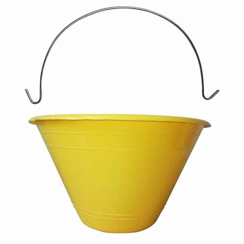 Macoma BKT21 Plastic Yellow Regular Duty Bucket (Pack of 12)