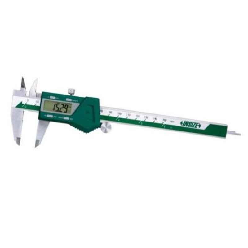 Insize Wireless Digital Caliper with Carbide Tipped Jaws, Range: 0-150 mm/0-6 inch, 1110-150AWL