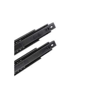 Cozi Gold 8 inch Mild Steel Black Telescopic Channel, YS1717 (Pack of 15)