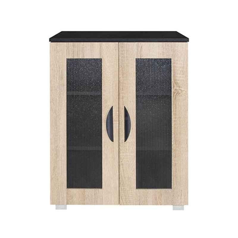 Homebox 60.0x32.0x78.0cm Wood Beige Fony 2 Door Multipurpose Cabinet, KC0841-01-PU-D07