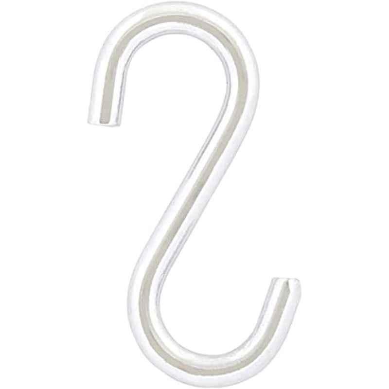 Abbasali 2 inch Metal Silver Chrome Plated S Hooks