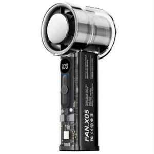 Xuga RIZZ X05-B 3.7W 6000mAh Black Handheld Air Cooling Fan with 1 Year Warranty for Travel, Office & Outdoor Sports