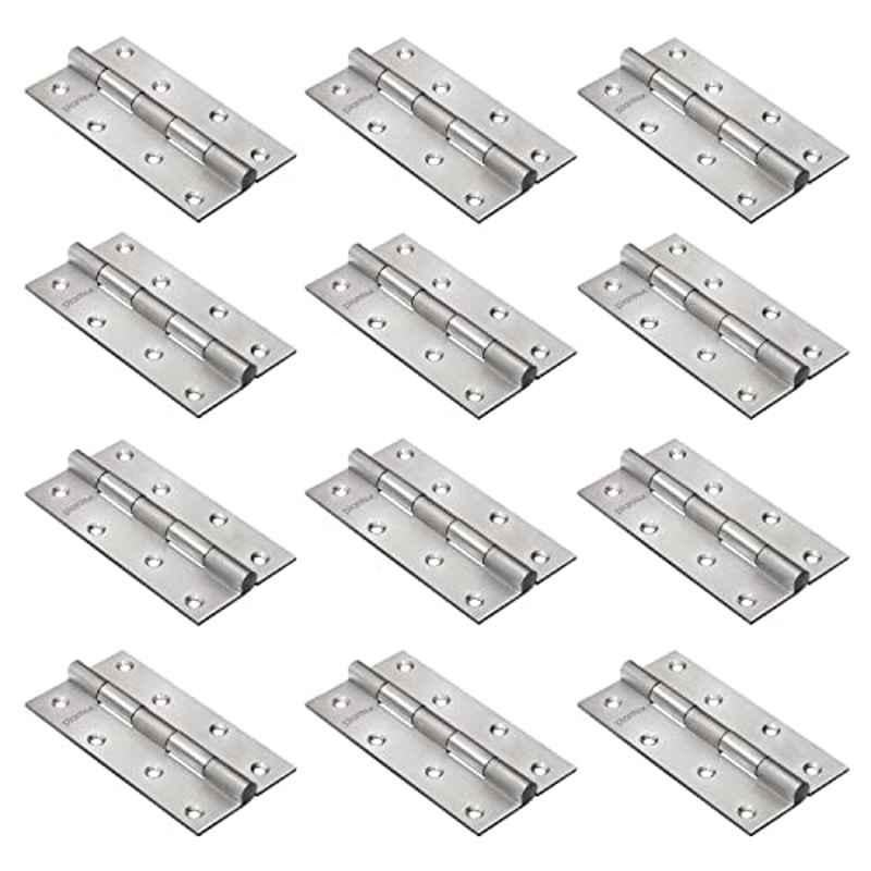 Plantex Matte Satin Stainless Steel Door Hinges 5 inchx12 Gauge/2.5 mm Thickness2 Satin Matte