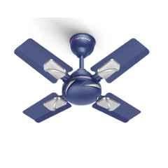 Longway Creta-P1 50W Silver & Blue Ultra High Speed 4 Blade Anti-Dust Decorative Ceiling Fan, Sweep: 600 mm