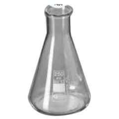 Glassco 4000ml White Enamel Printing Boro 3.3 Glass Narrow Mouth Graduated Erlenmeyer Flask, 231.402.08A
