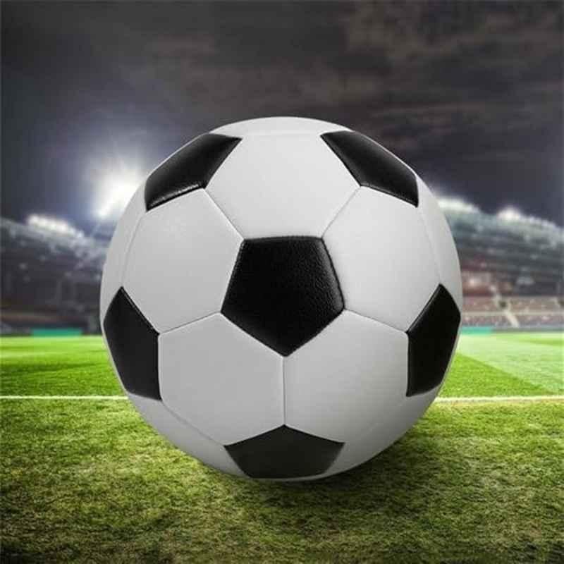 Forgesy Rubber Black & White Football, Size: 4